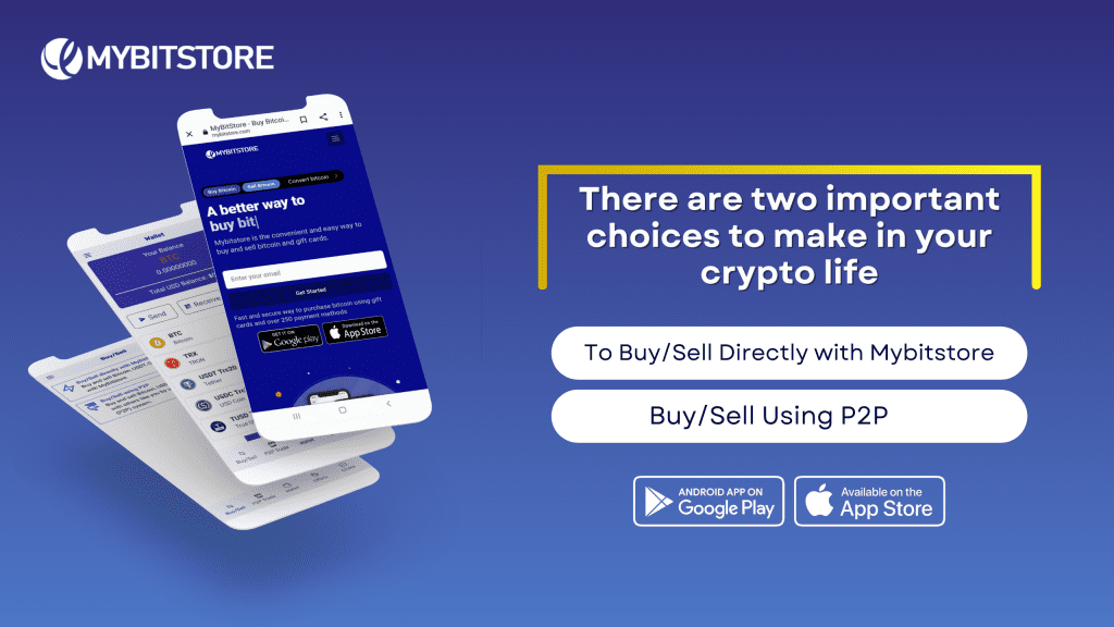 Buy and sell bitcoin and USDT on Mybitstore
