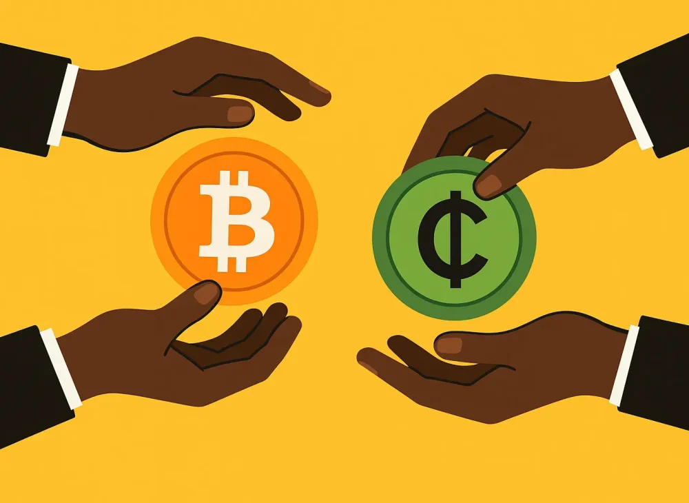 bitcoin to cedis